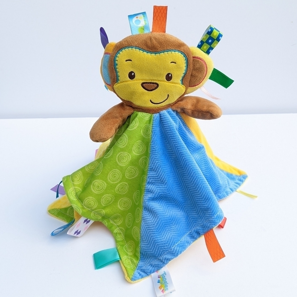 Taggies monkey security blanket lovey